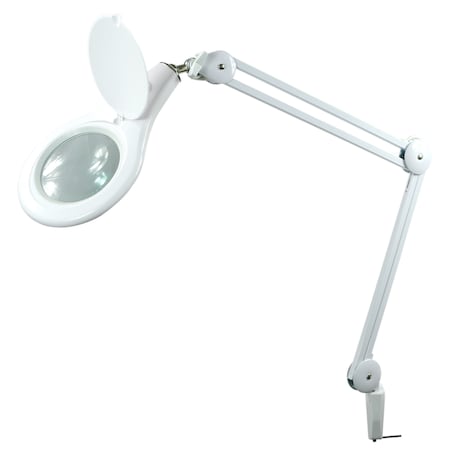 Bostitch Clamp On Magnifying Lamp, White VLED600